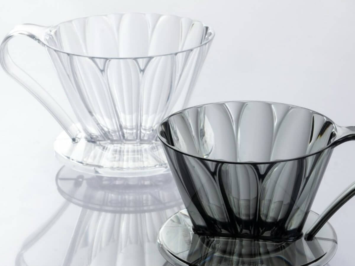 CAFEC | Cône d'infusion en Tritan Flower Dripper Oval - 102 (3-5 Cups)