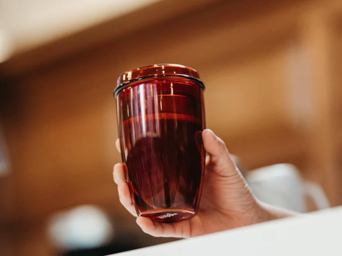 Good Cuppa | Tasse à emporter en verre à double paroi - 12oz