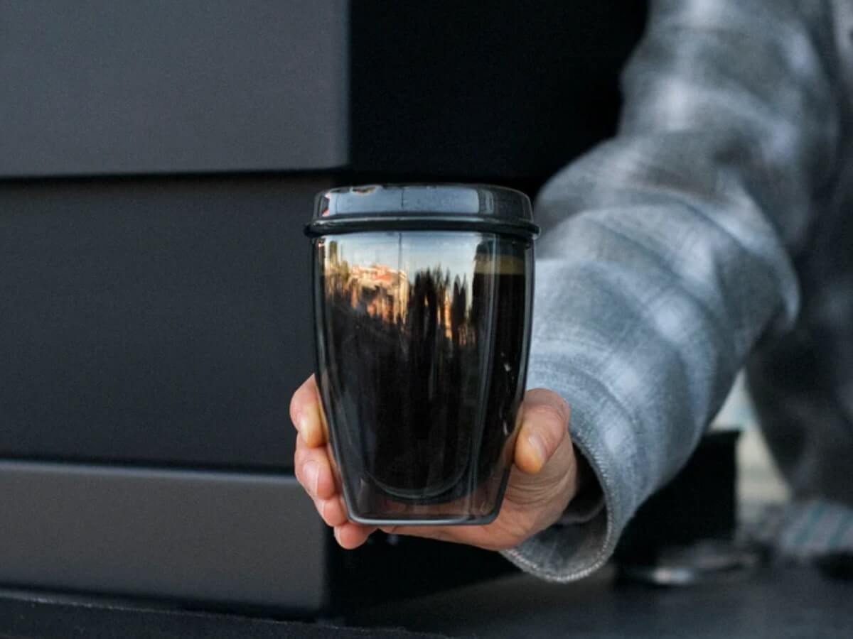 Good Cuppa | Tasse à emporter en verre à double paroi - 12oz