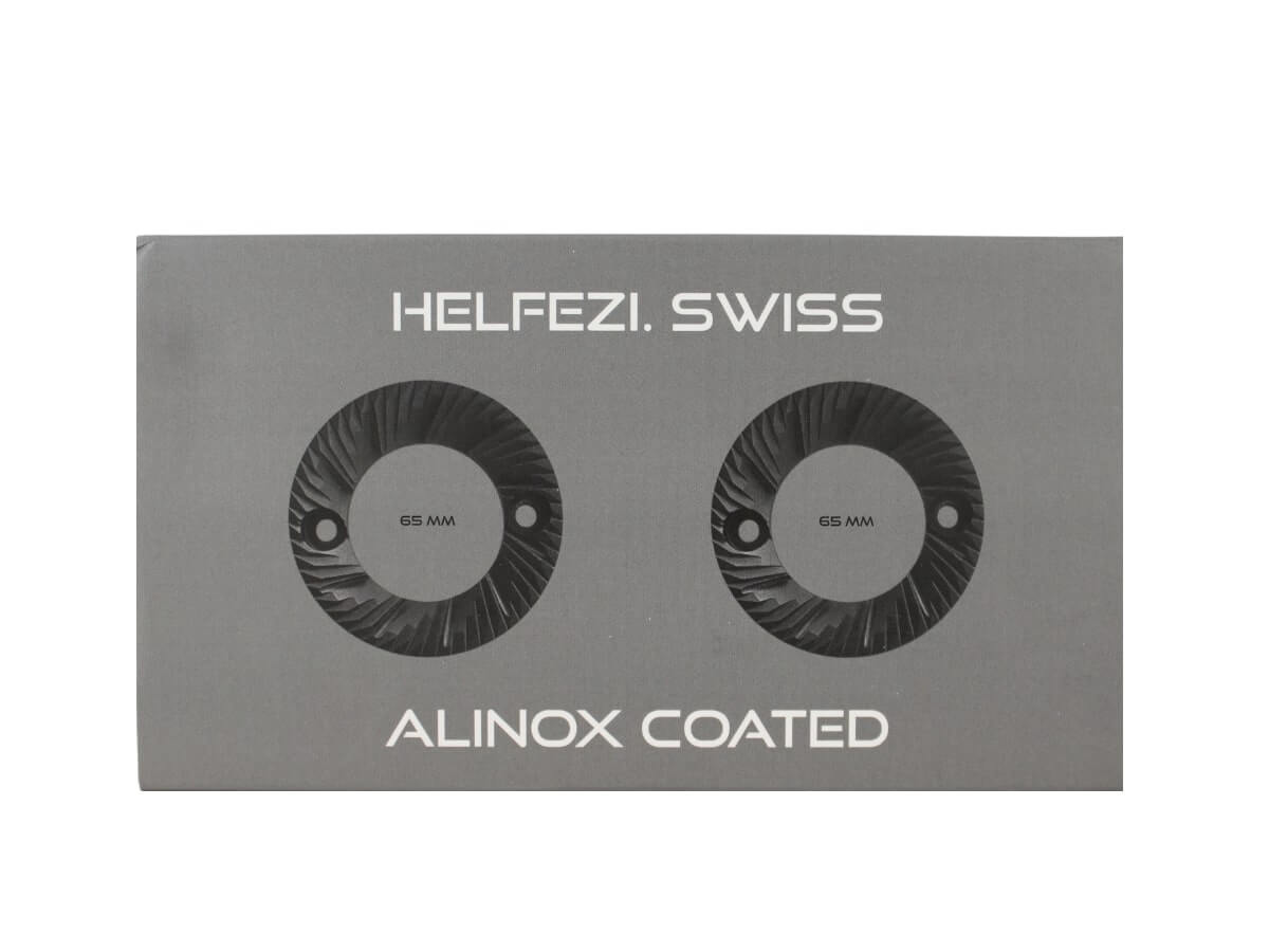 Helfezi | Meules plates revêtement Alinox de 65 mm