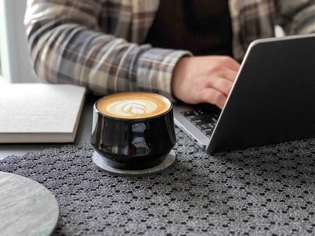 Kruve | Verre à Latte Imagine en Porcelain - Ensemble de 2