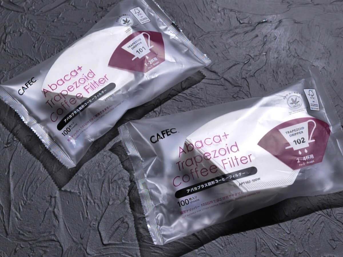 CAFEC | Filtres trapézoïdal en papier Abaca+ (paquet de 100)