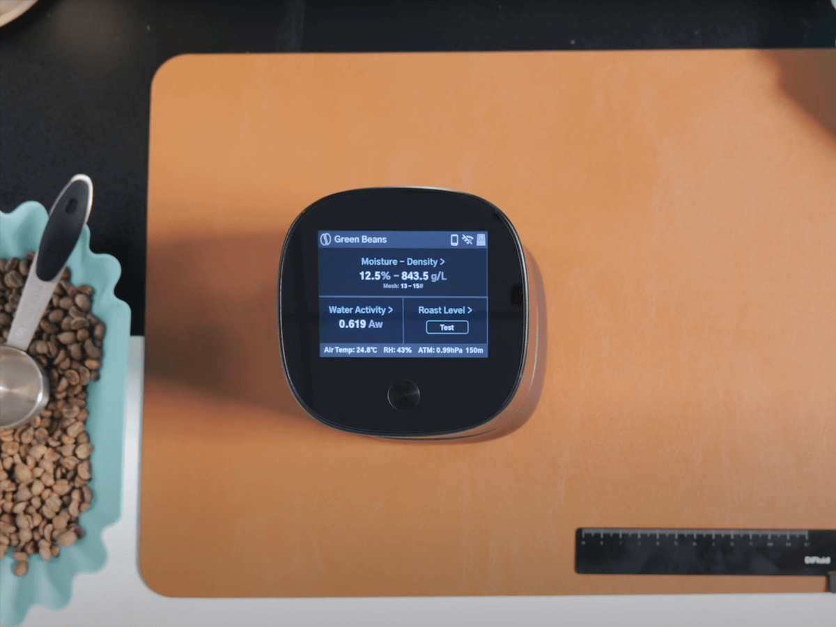 DiFluid | Omix - Analyse de la couleur du café vert et de la torréfaction