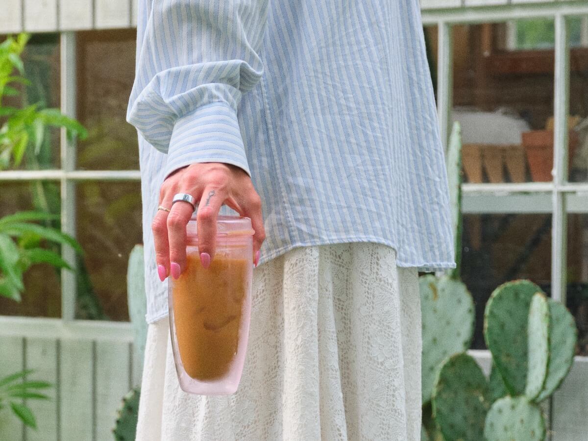 Good Cuppa | Tasse à emporter en verre à double paroi - 16oz