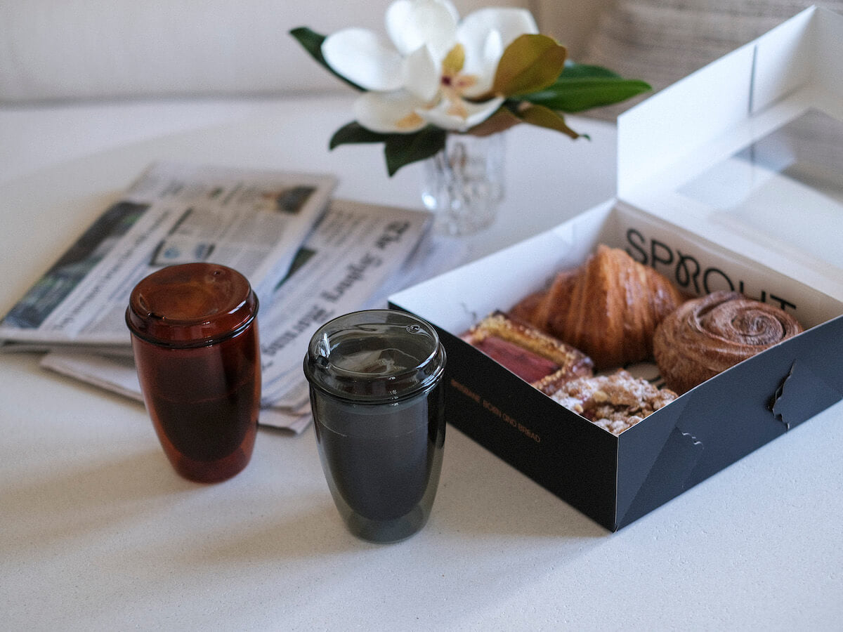 Good Cuppa | Tasse à emporter en verre à double paroi - 12oz