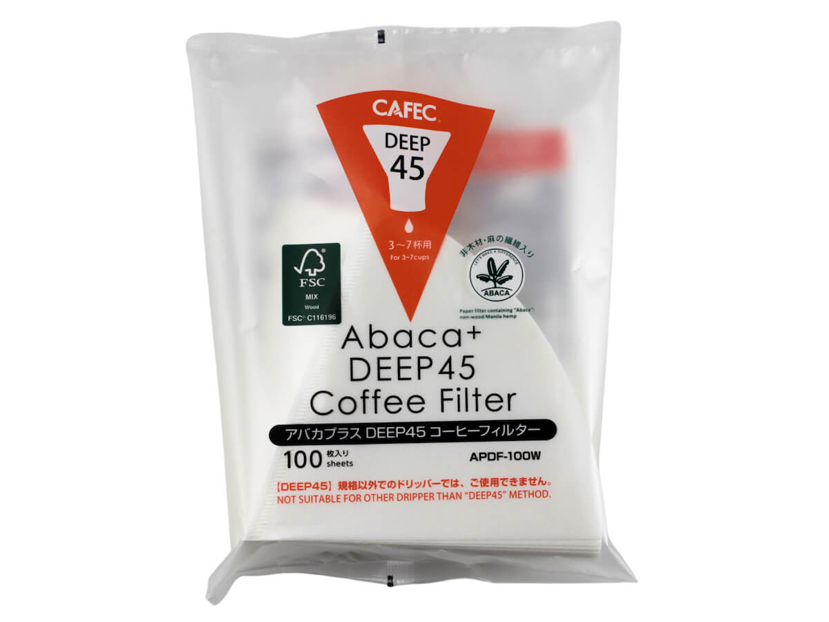 CAFEC | Filtres en papier Abaca+ Deep 45 (paquet de 100)