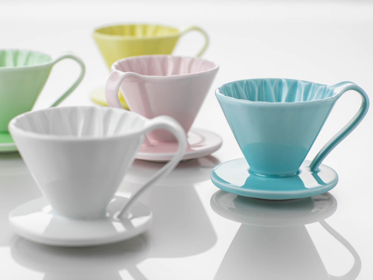 CAFEC | Cône d’infusion en porcelaine Flower Dripper - 1 tasse