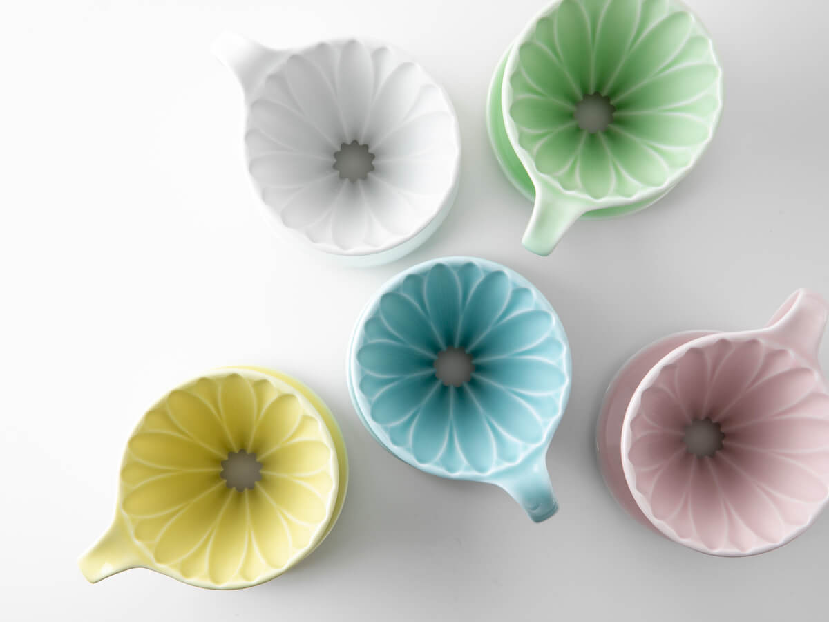 CAFEC | Cône d’infusion en porcelaine Flower Dripper - 1 tasse