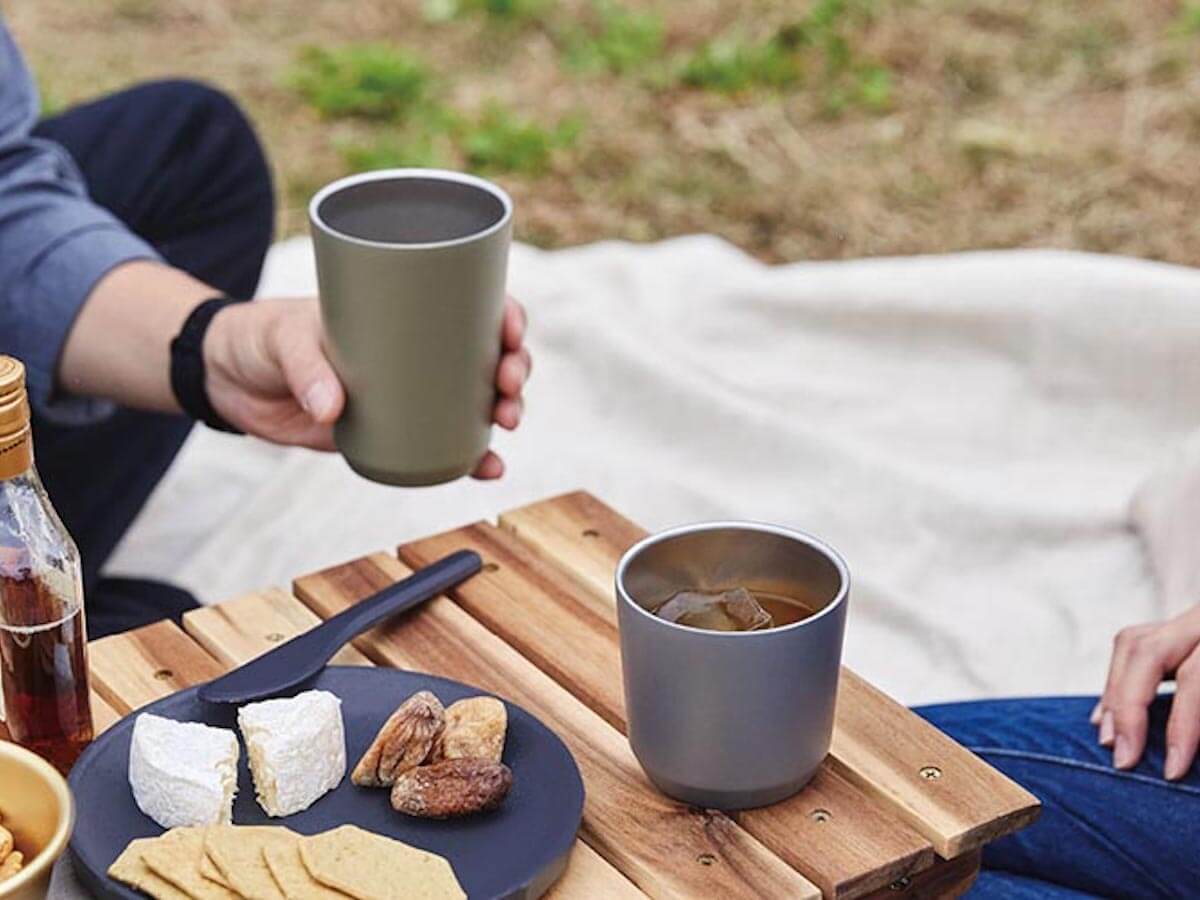 Kinto | Tasse de voyage To Go (avec bouchon) - Khaki