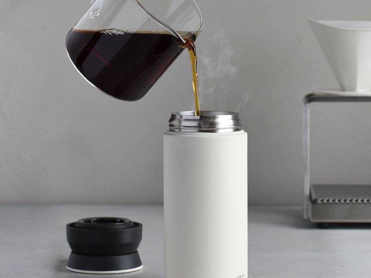 Kinto | Travel Tumbler - White - CAFUNE - Serveware - Canada