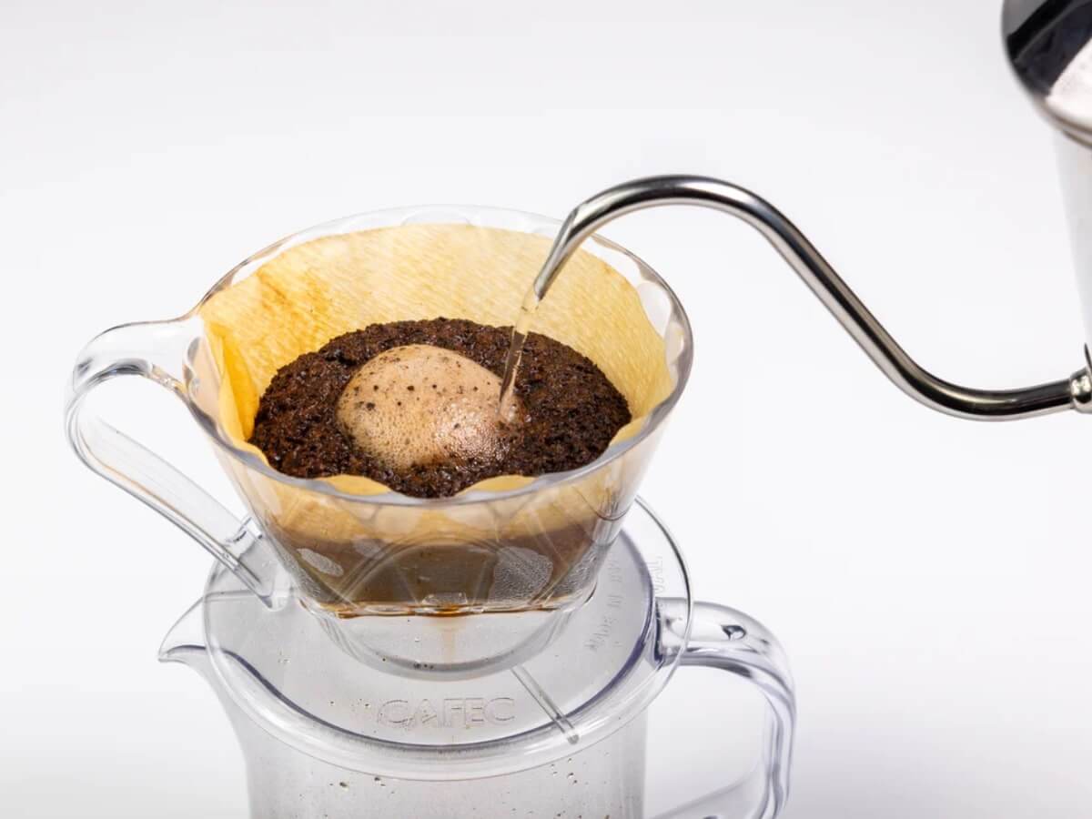 CAFEC | Cône d'infusion en Tritan Flower Dripper Oval - 101 (1-2 Cup)