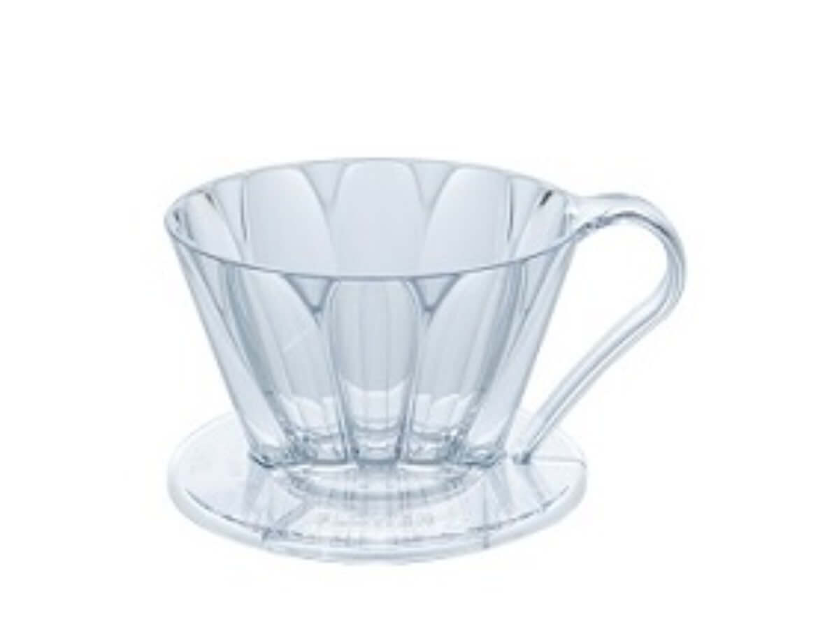 CAFEC | Cône d&#39;infusion en Tritan Flower Dripper Oval - 101 (1-2 Cup)