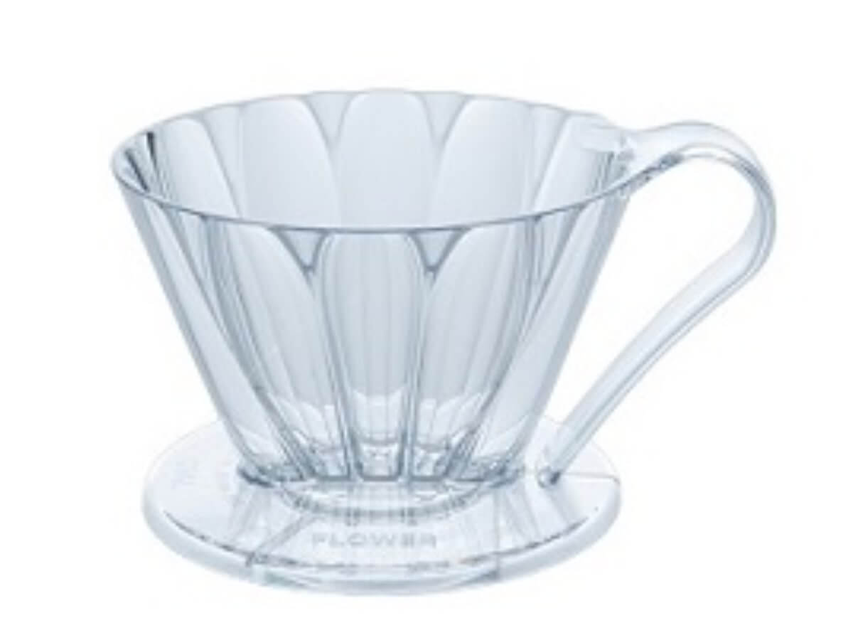 CAFEC | Cône d&#39;infusion en Tritan Flower Dripper Oval - 102 (3-5 Cups)