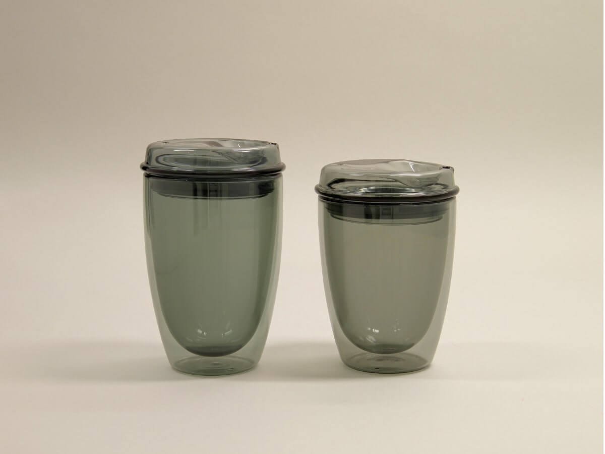 Good Cuppa | Tasse à emporter en verre à double paroi - 12oz