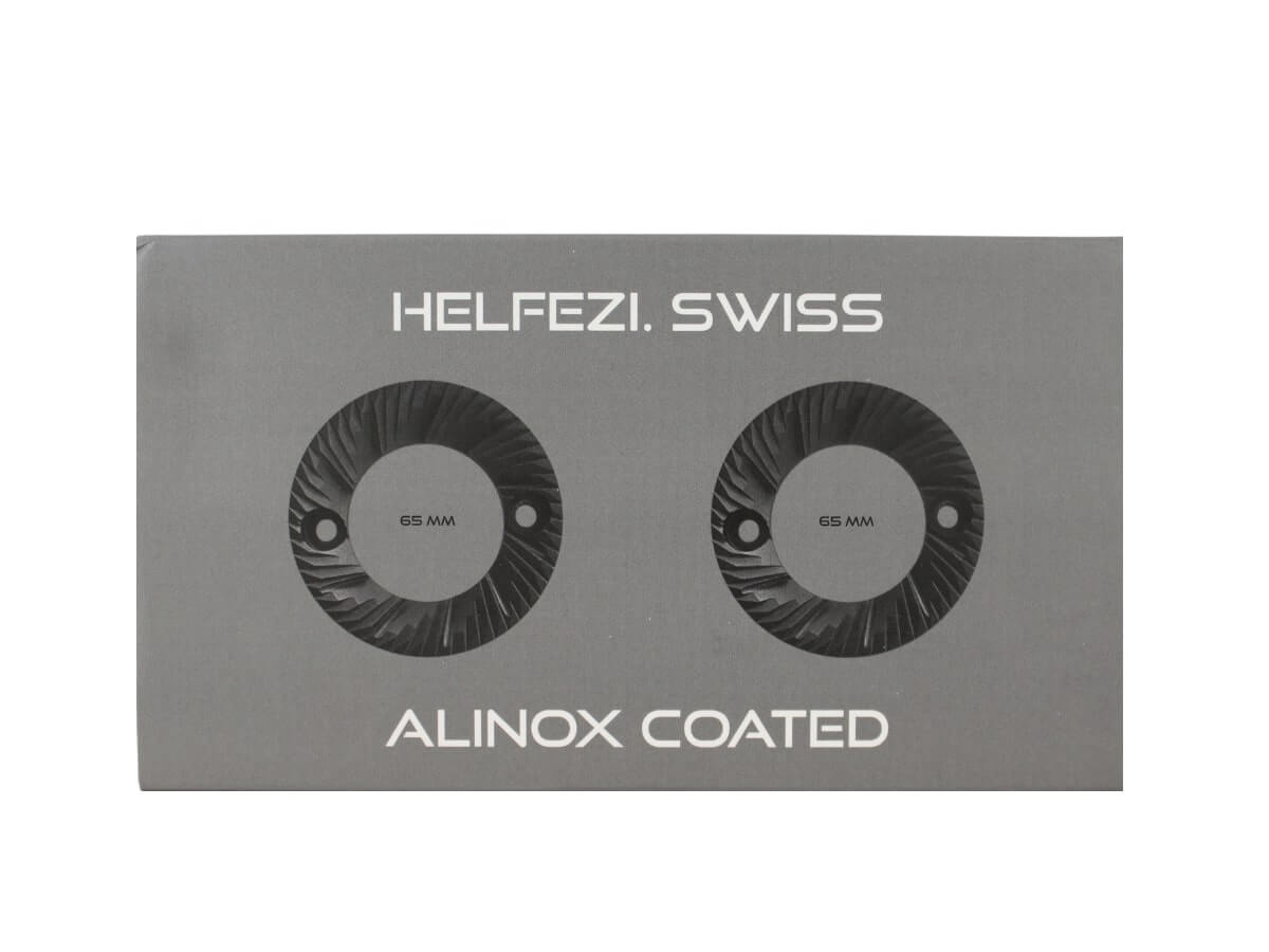 Helfezi |  Meules plates revêtement Alinox de 65 mm