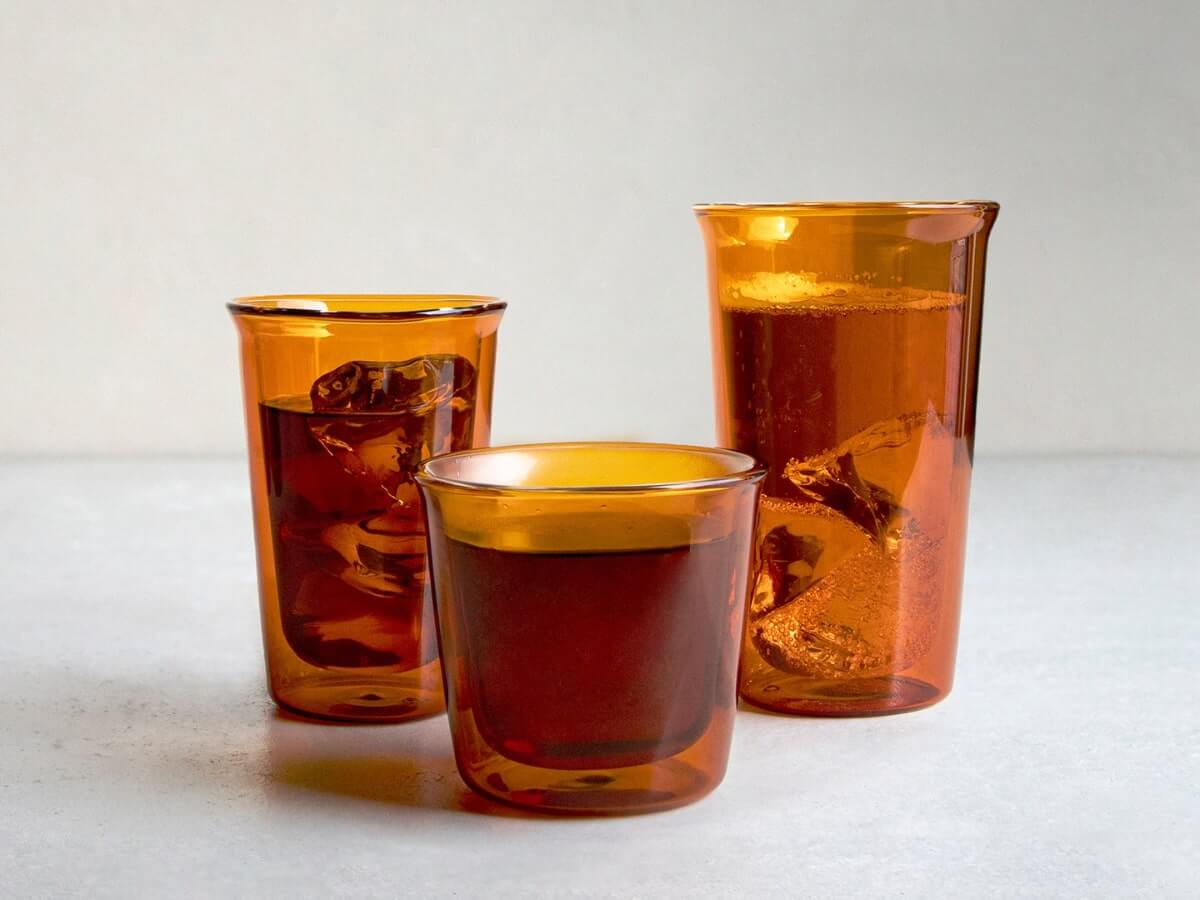 Kinto | Verre à double paroi Cast Amber