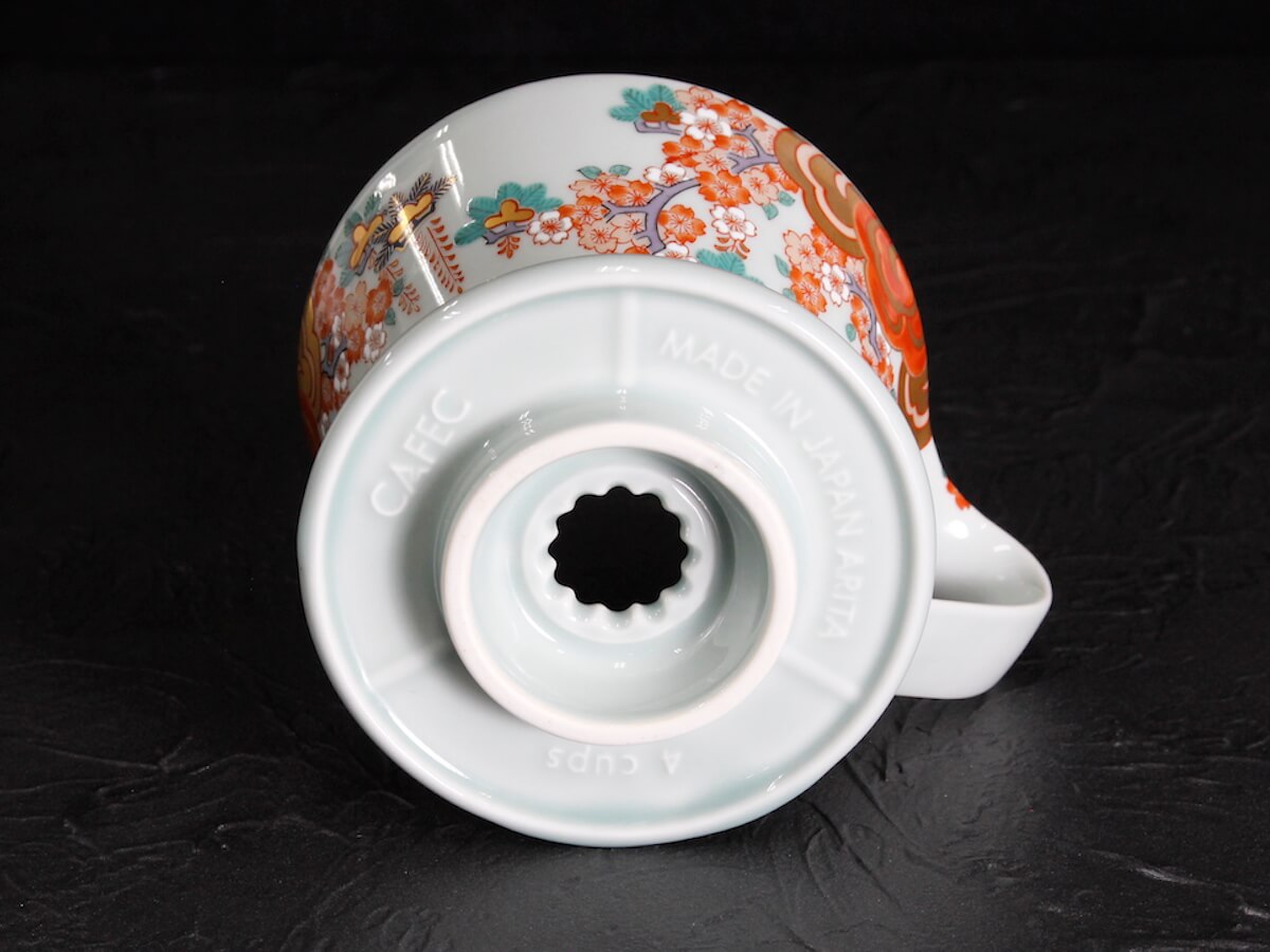 CAFEC | Cône d&#39;infusion Flower Dripper Imari-Ware 50e anniversaire (édition limitée)
