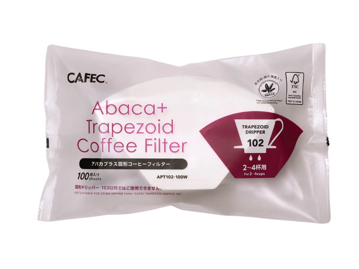 CAFEC | Filtres trapézoïdal en papier Abaca+ (paquet de 100)