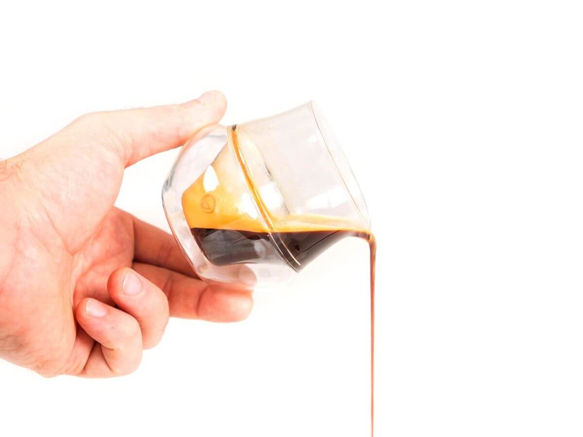 Kruve | Verres à espresso Propel avec bec verseur - Daddy Got Coffee Edition - Ensemble de 2