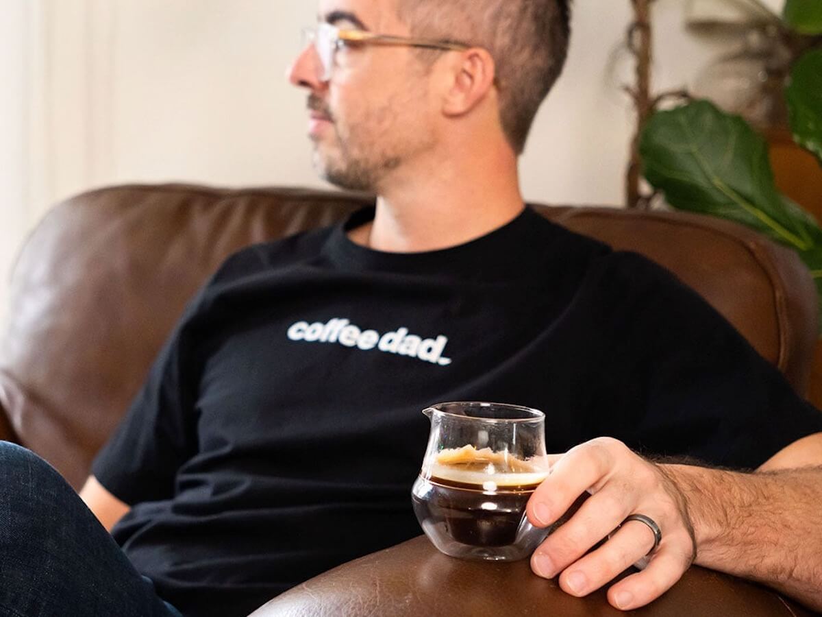 Kruve | Verres à espresso Propel avec bec verseur - Daddy Got Coffee Edition - Ensemble de 2