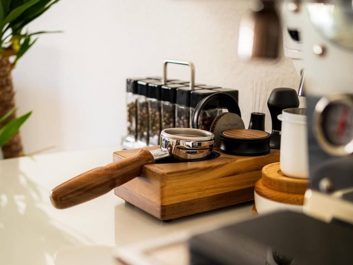 Normcore | Station de Tassage Espresso Étroite - Noyer