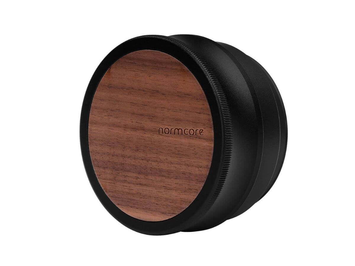 Normcore | Palm Tamper (tasseur à pression ajustable) – manche en noyer & revêtement PVD en titane