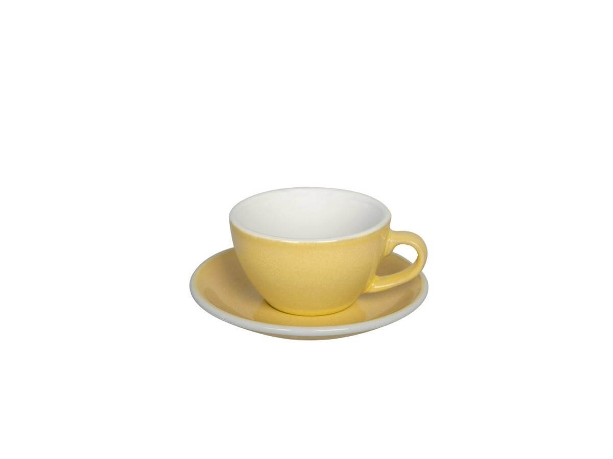 Loveramics | Tasse &amp; soucoupe à flat white Egg de 150 ml - Couleurs de potier