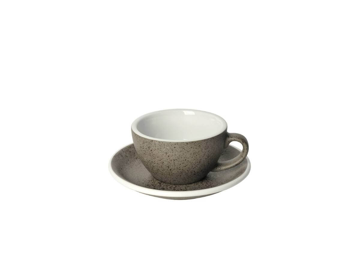 Loveramics | Tasse &amp; soucoupe à flat white Egg de 150 ml - Couleurs de potier