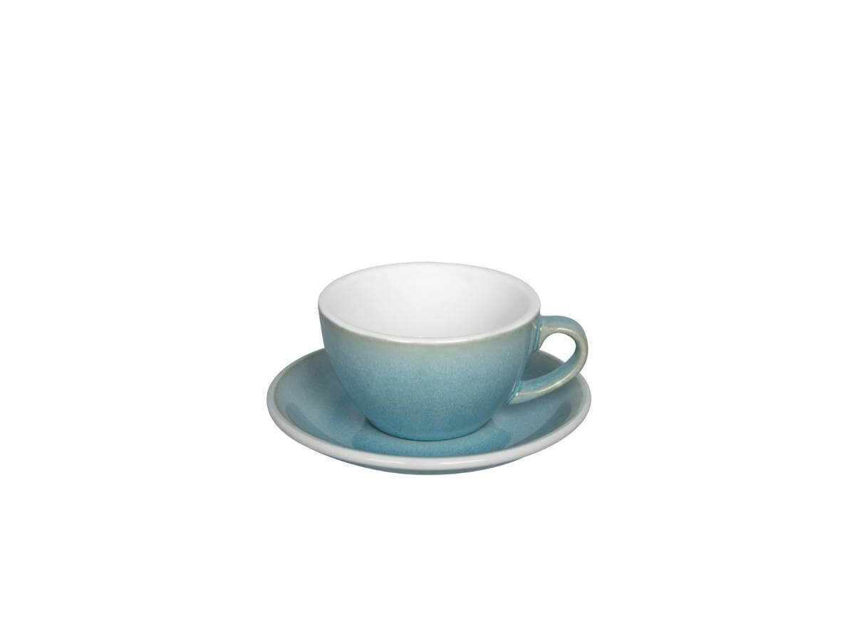 Loveramics | Tasse &amp; soucoupe à flat white Egg de 150 ml - Couleurs de potier