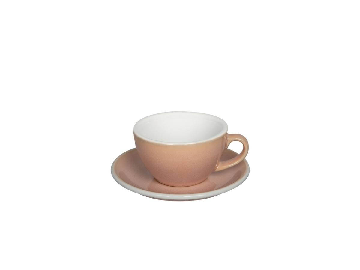 Loveramics | Tasse & soucoupe à flat white Egg de 150 ml - Couleurs de potier