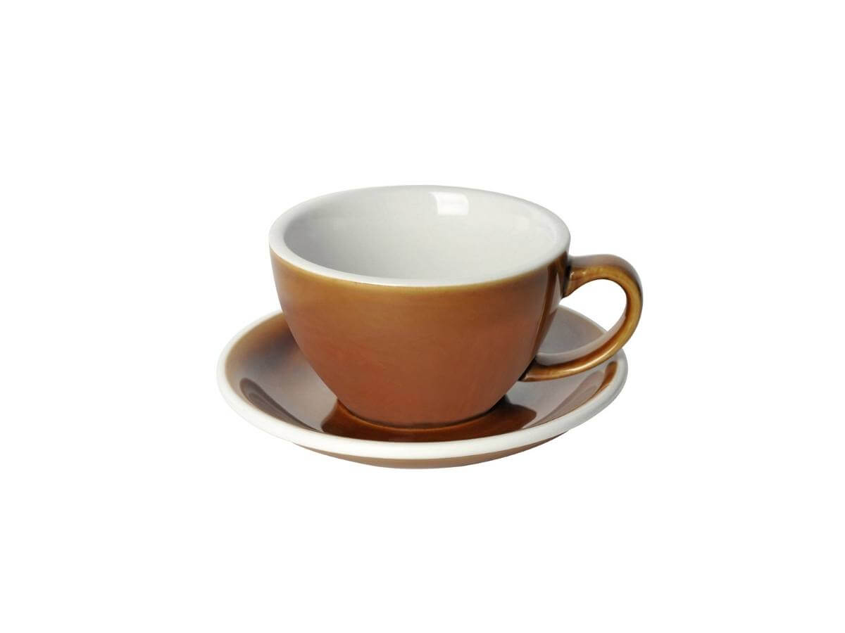 Loveramics | Tasse & soucoupe à latte Egg de 300 ml - Couleurs de potier