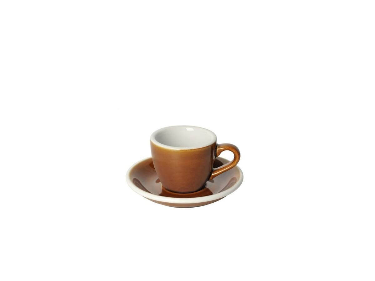 Loveramics | Tasse & soucoupe à espresso Egg de 80 ml - Couleurs de potier
