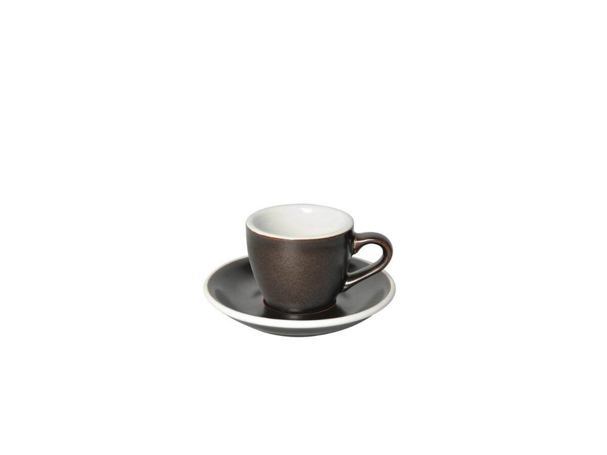 Loveramics | Tasse &amp; soucoupe à espresso Egg de 80 ml - Couleurs de potier