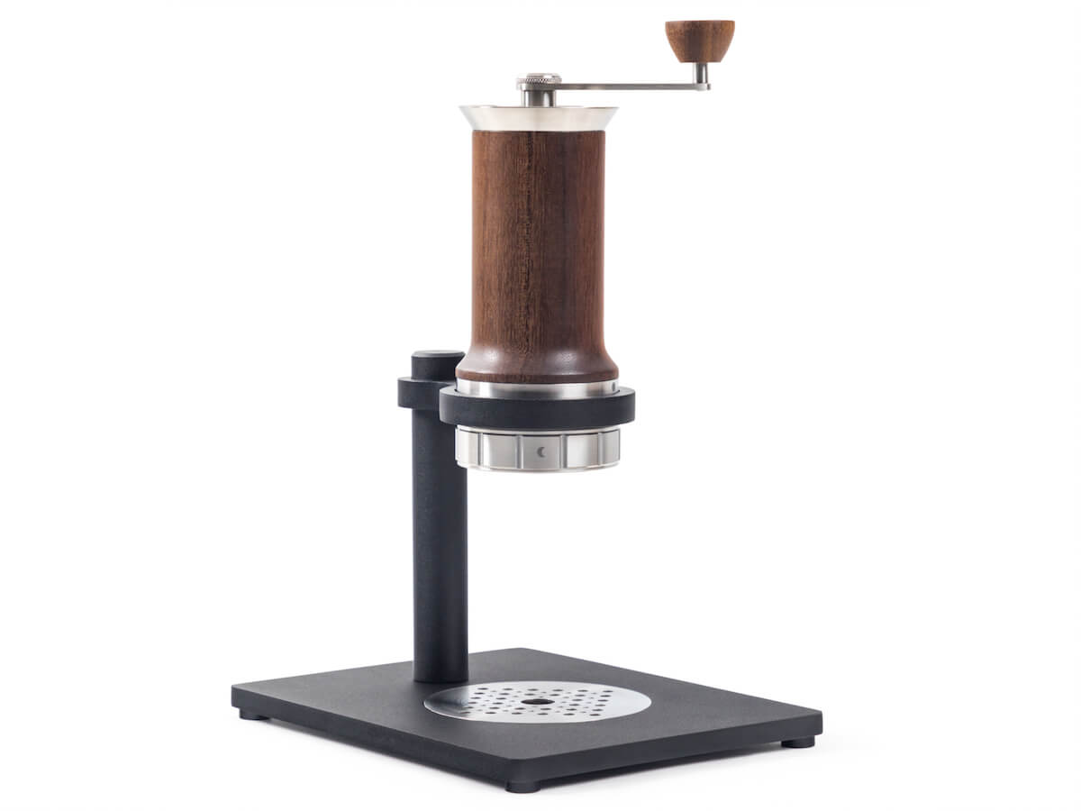 Aram | Machine à espresso avec support en acier - Châtain