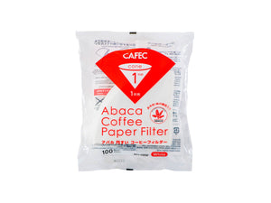 CAFEC | Filtres coniques en papier Abaca (paquet de 100)