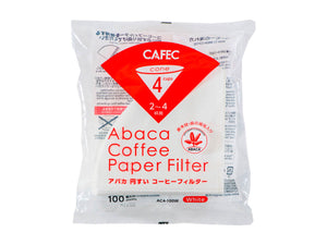 CAFEC | Filtres coniques en papier Abaca (paquet de 100)
