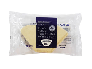 CAFEC | Filtres en papier trapézoïdaux Abaca (paquet de 100)