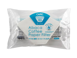 CAFEC | Filtres en papier trapézoïdaux Abaca (paquet de 100)