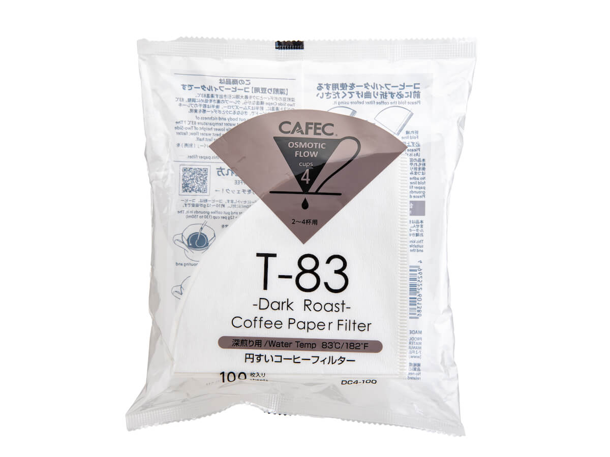 CAFEC | Filtres en papier de torréfaction foncée (paquet de 100)