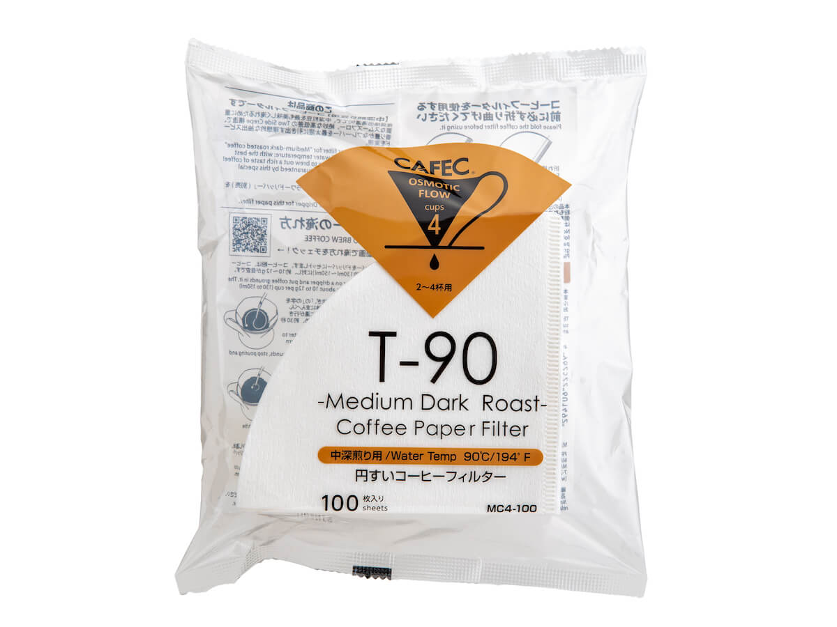 CAFEC | Filtres en papier de torréfaction moyenne (paquet de 100)