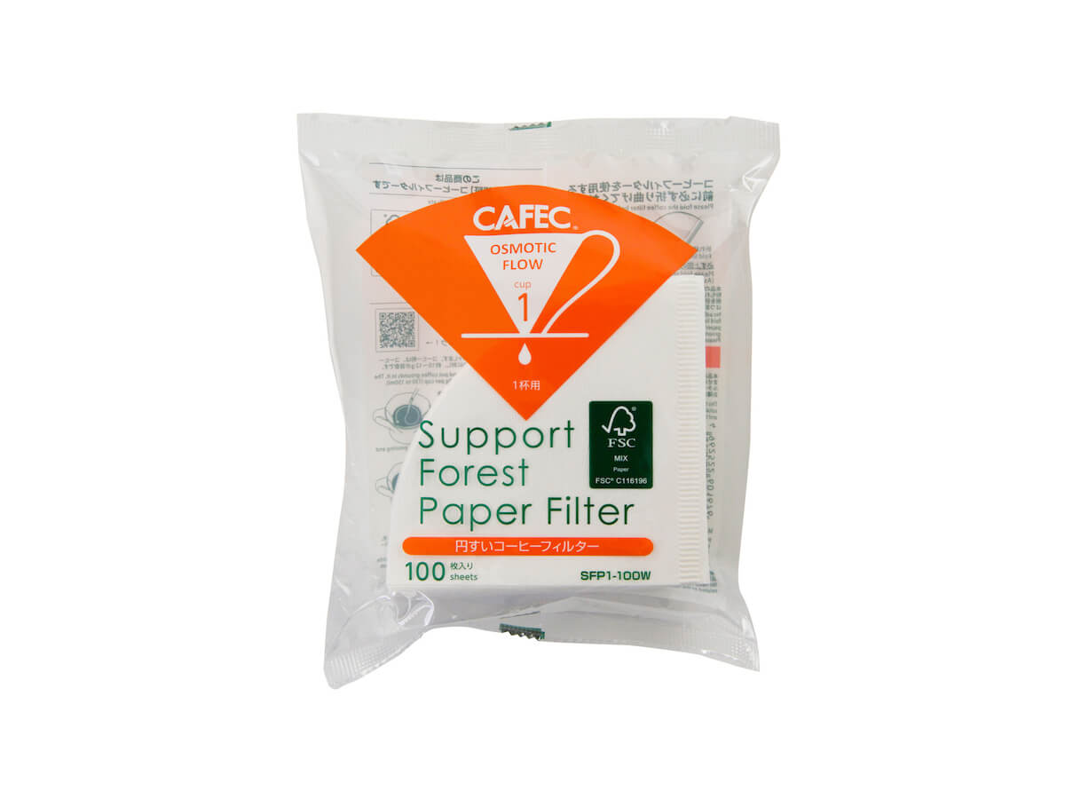 CAFEC | Filtres coniques en papier Support Forest Paper (paquet de 100)