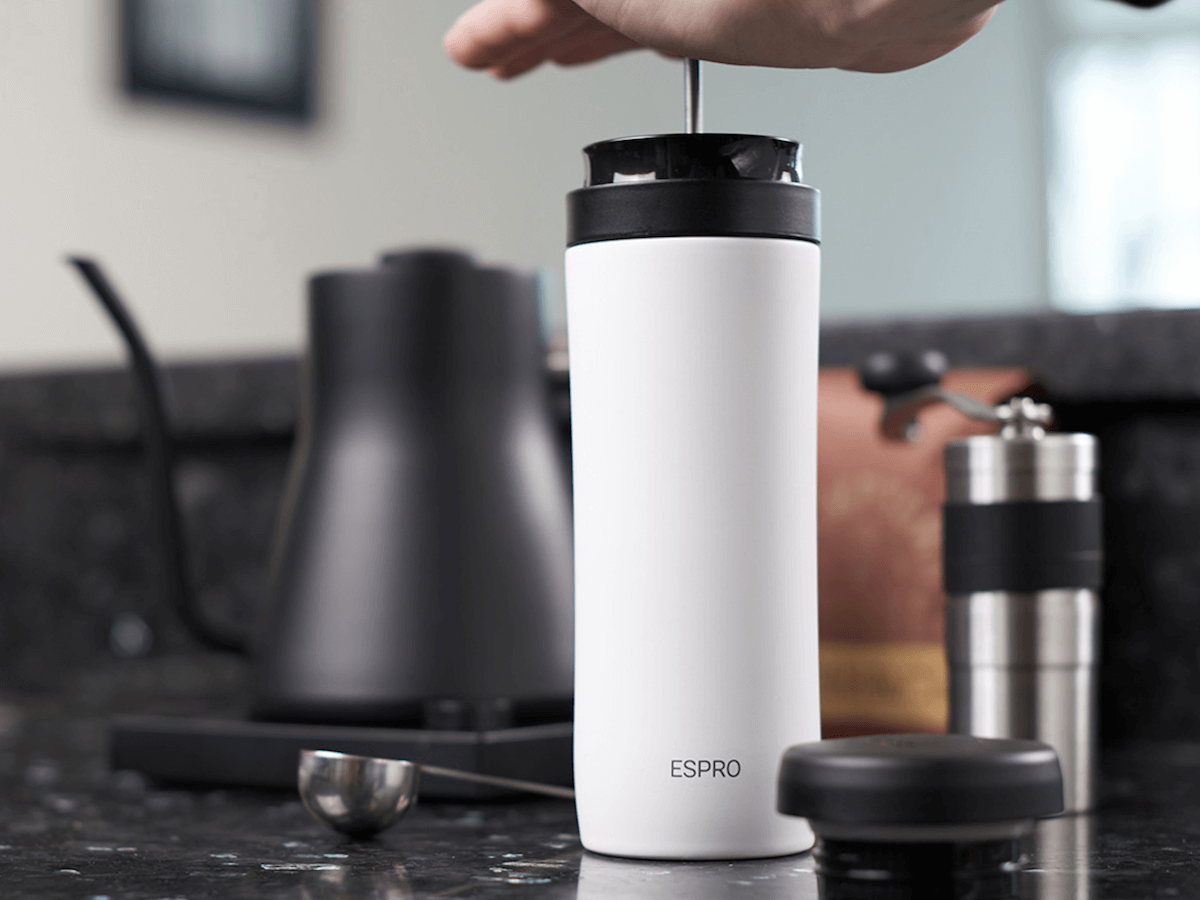 Espro | Cafetière à piston de voyage P1 - Blanc crayeux