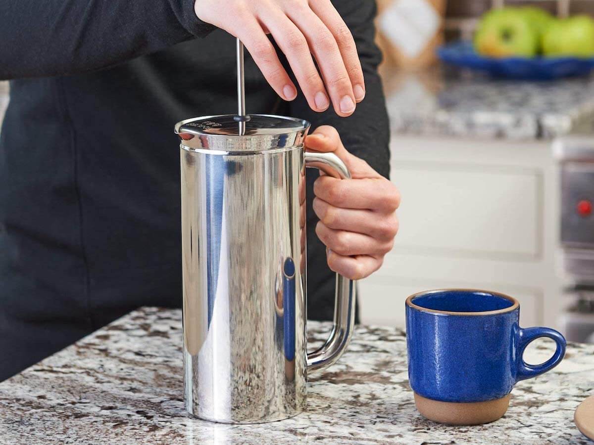 Espro | Cafetière à piston P7 - Acier inoxydable poli