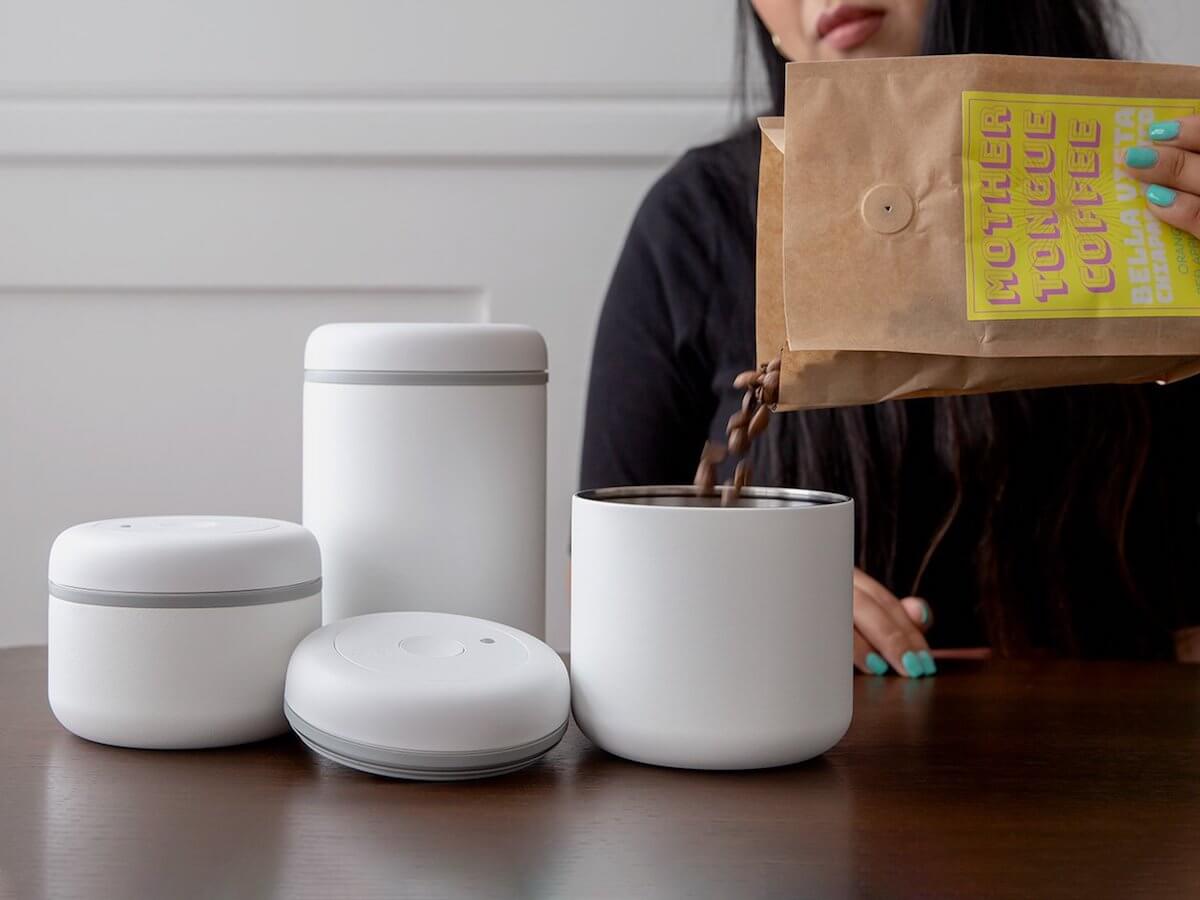 Fellow | Contenant sous vide Atmos - Blanc Mat