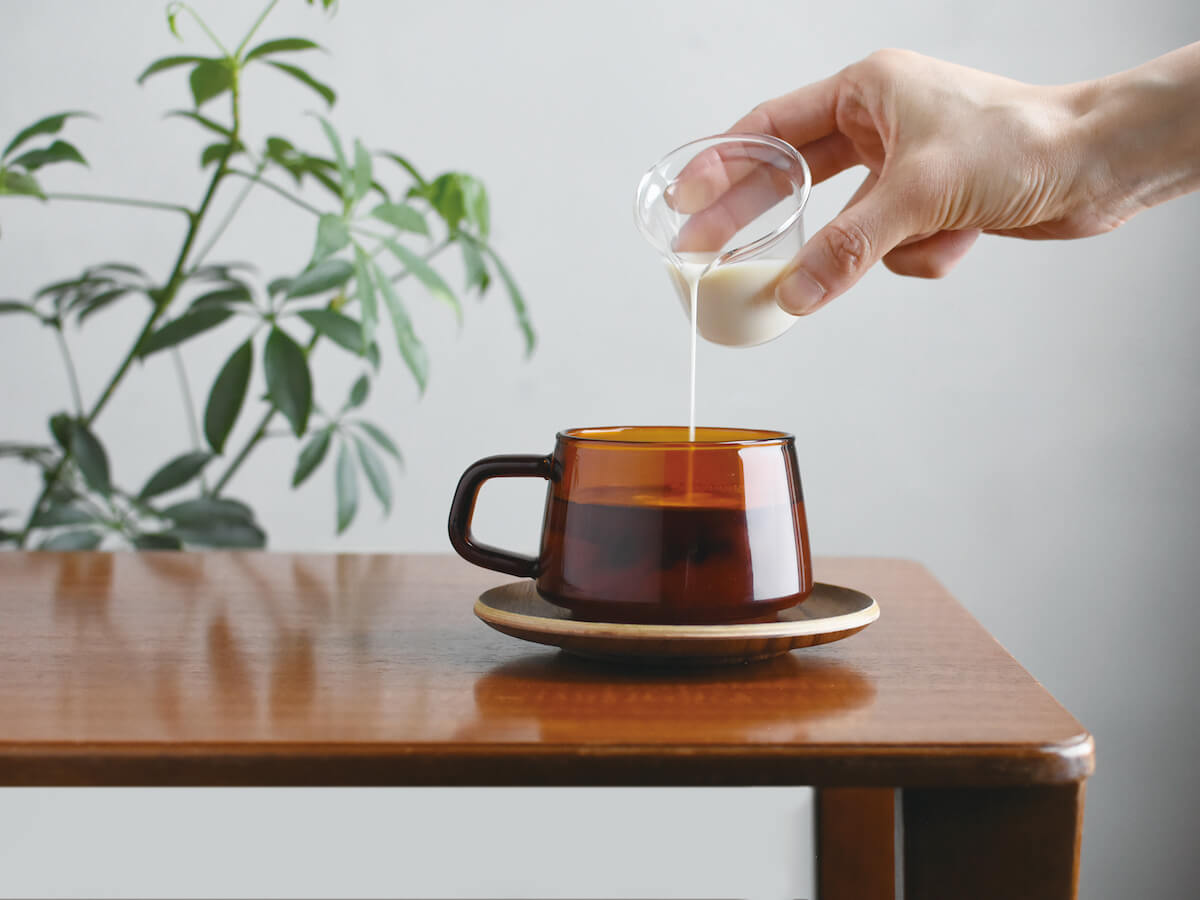 Kinto | Tasse Sepia avec soucoupe