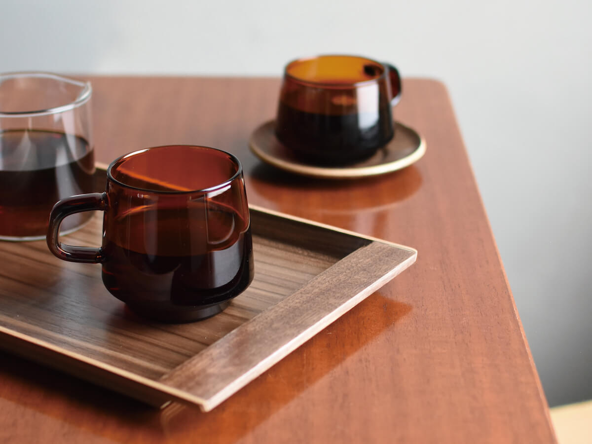 Kinto | Plateau antidérapant Sepia