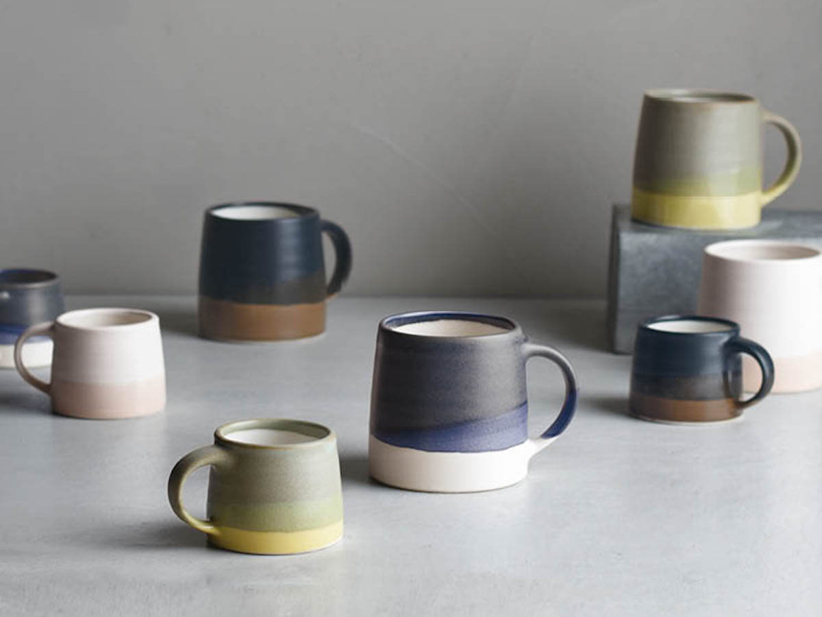 Kinto | Slow Coffee Style Mug - Moss Green / Yellow - CAFUNE - Serveware - Canada