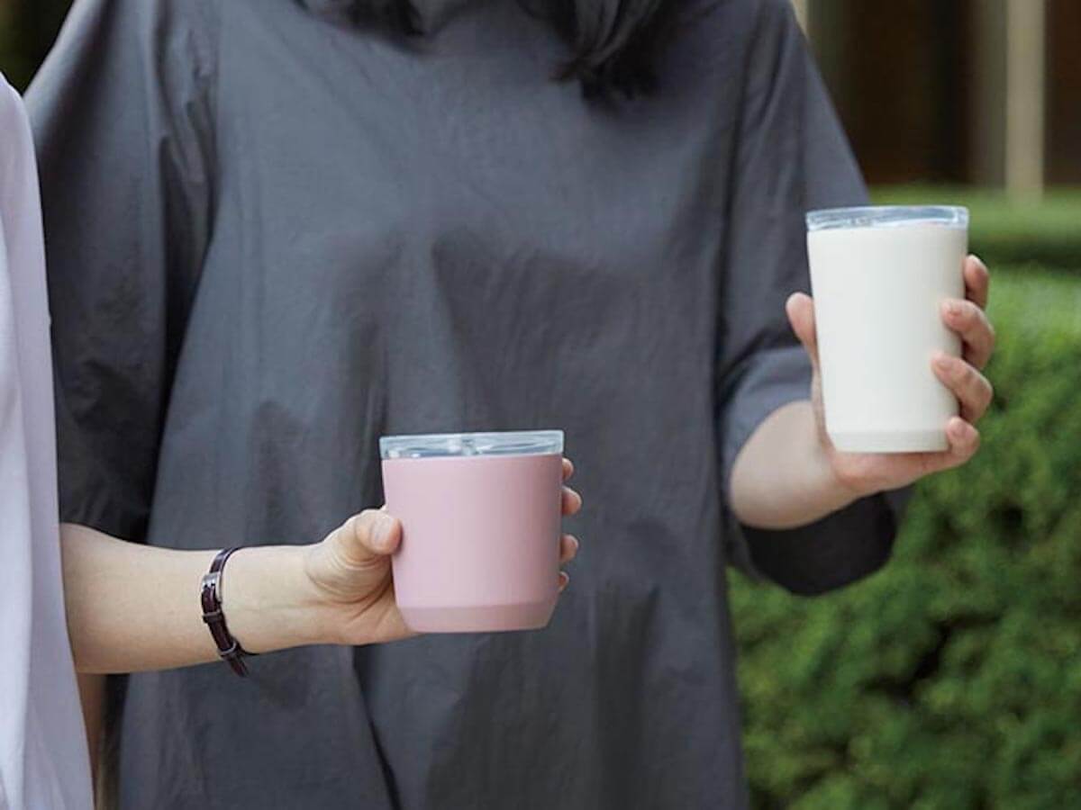 Kinto | Tasse de voyage To Go (avec bouchon) - Rose