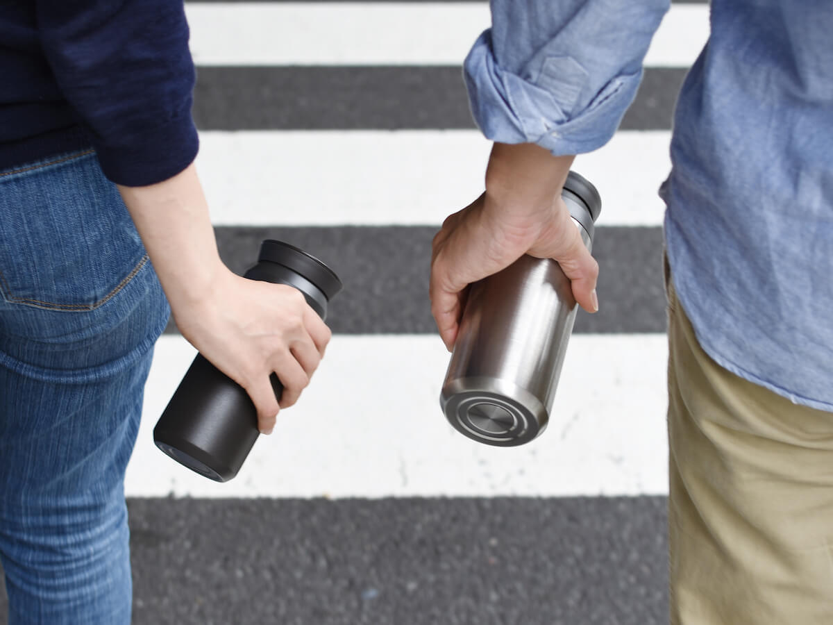 Kinto | Tasse de voyage - Acier inoxydable brossé