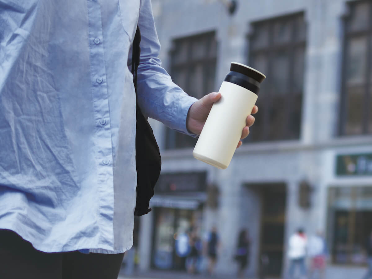 Kinto | Travel Tumbler - White - CAFUNE - Serveware - Canada